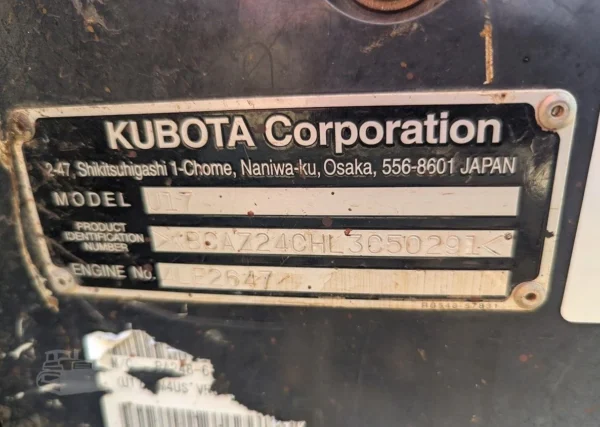 KUBOTA U17 - Image 6