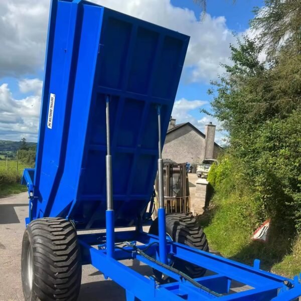 Factory Wholesale 3 Ton 5 Ton 7 Ton 4-Wheel Farm Utility Mobile Mini Dump Trailer for Tractor Trailer Applications - Image 2