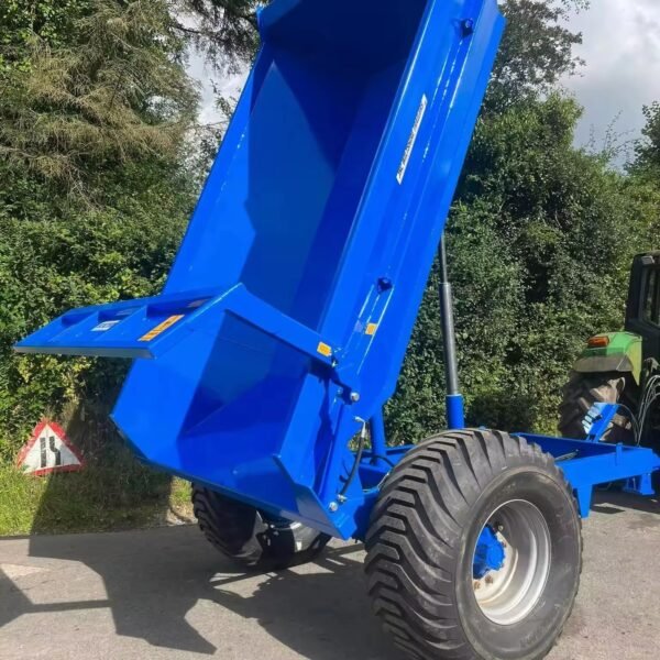 Factory Wholesale 3 Ton 5 Ton 7 Ton 4-Wheel Farm Utility Mobile Mini Dump Trailer for Tractor Trailer Applications - Image 3